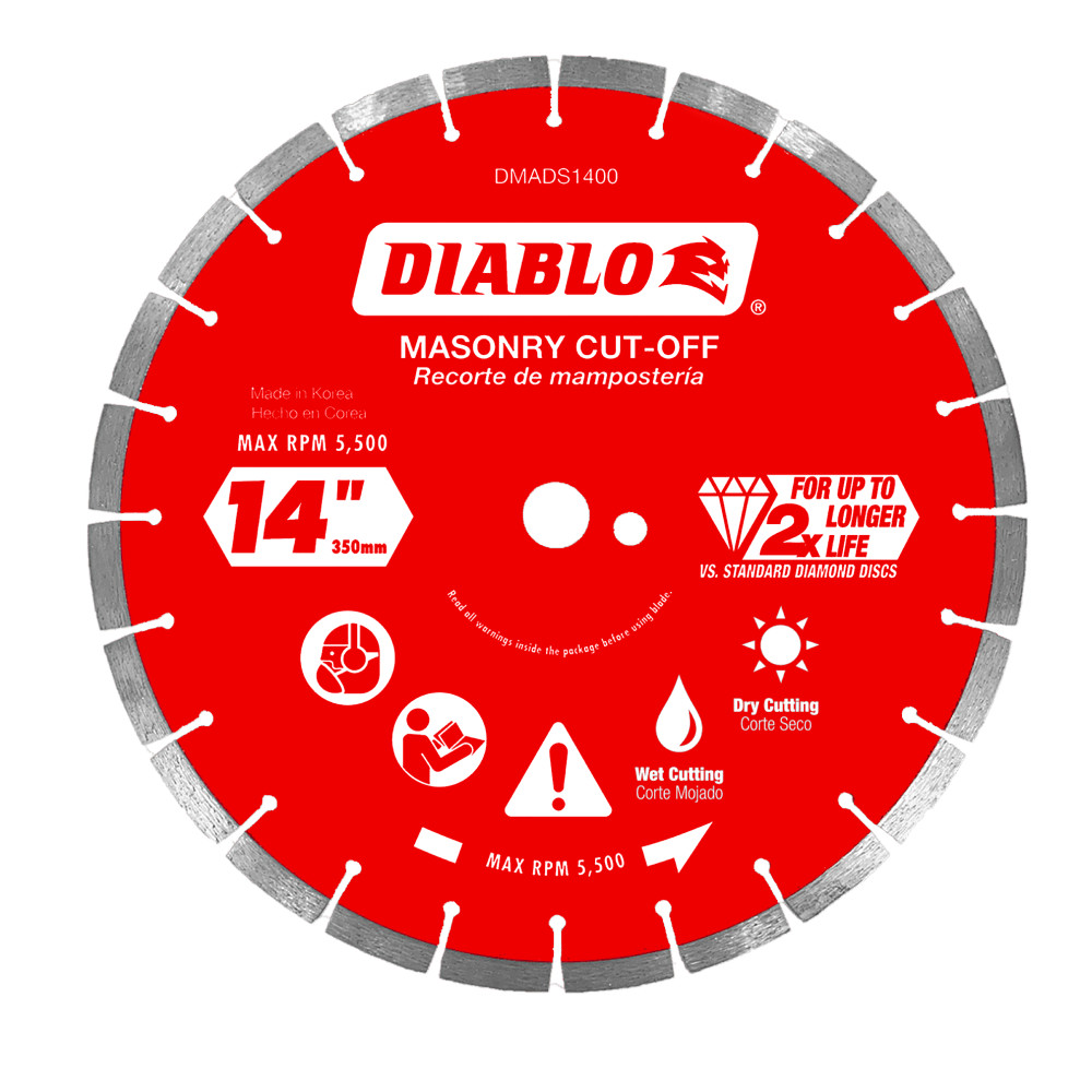 Diablo 14" Diamond Segmented Masonry Cut-Off Blade