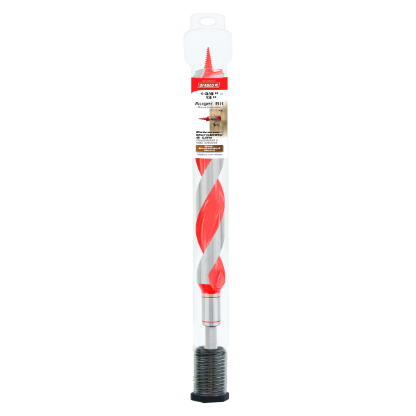 Diablo 1-3/8" x 13" Auger Bit for Wood & Nail-Embedded Wood DAG2140