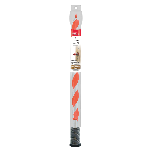 Diablo 1" x 17-1/2" Auger Bit for Wood & Nail-Embedded Wood DAG3110