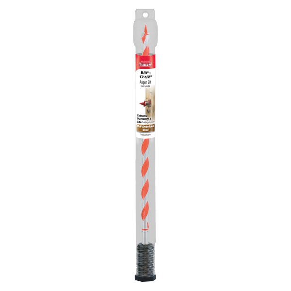 Diablo 5/8" x 17-1/2" Auger Bit for Wood & Nail-Embedded Wood DAG3050