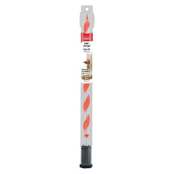 Diablo 7/8" x 17-1/2" Auger Bit for Wood & Nail-Embedded Wood DAG3090