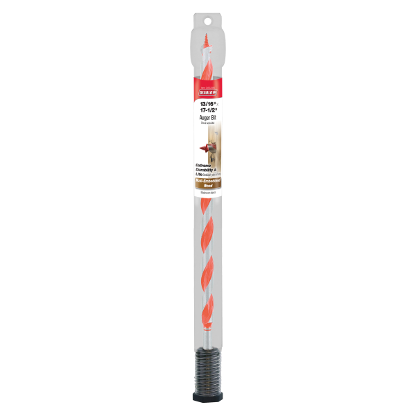 Diablo 13/16" x 17-1/2" Auger Bit for Wood & Nail-Embedded Wood DAG3080