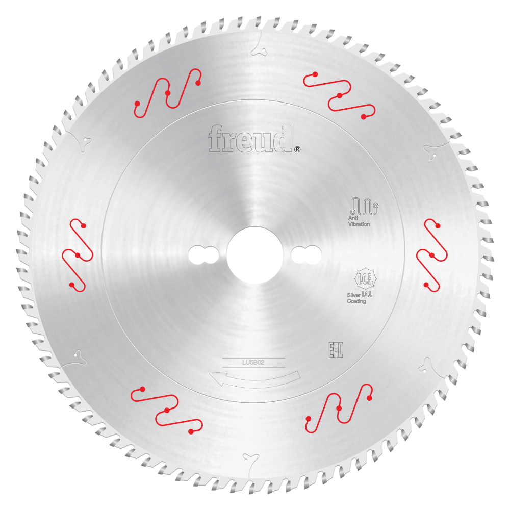 Freud 250mm Thin to Medium Aluminum & Non Ferrous Blades with Mechanical Clamping - Teeth: 80, Arbor: 30mm