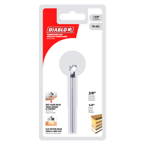 Diablo 3/8" Forstner Bit for Wood FB-002