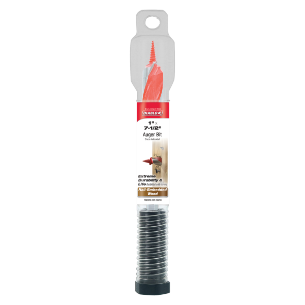 Diablo 1" x 7-1/2" Auger Bit for Wood & Nail-Embedded Wood DAG1130