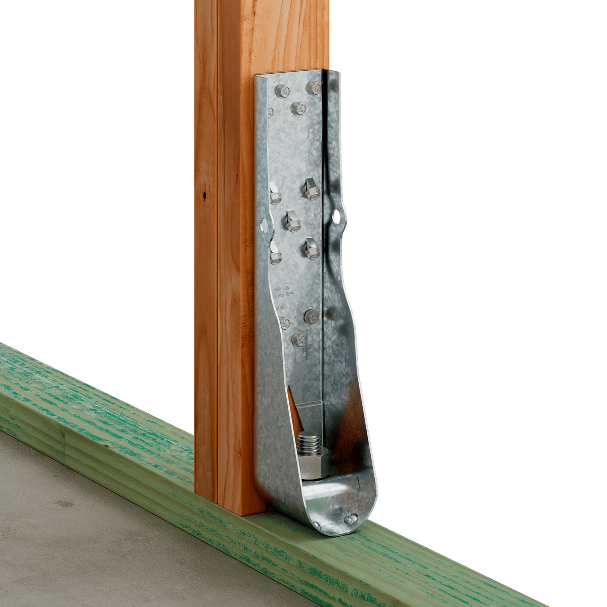 Simpson 14-11/16" Galvanized Predeflected Holdown w/Screws HDUE7-SDS3