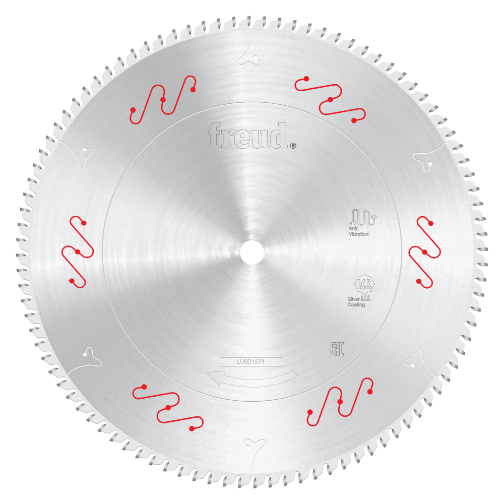 Freud 12" Carbide Tipped Saw Blade for Crosscutting - Teeth: 96, Arbor: 5/8"