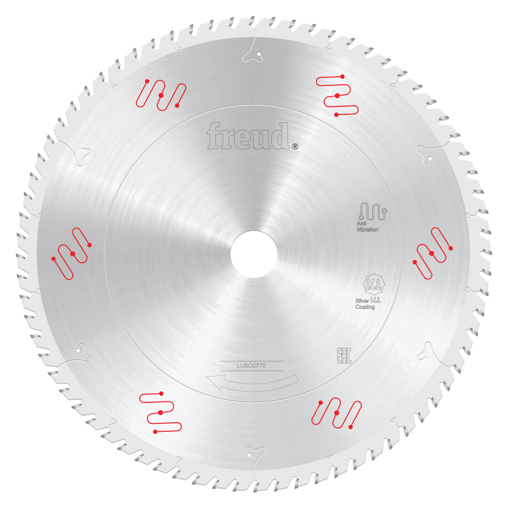 Freud 12" Carbide Tipped Saw Blade for Crosscutting - Teeth: 72, Arbor: 1"