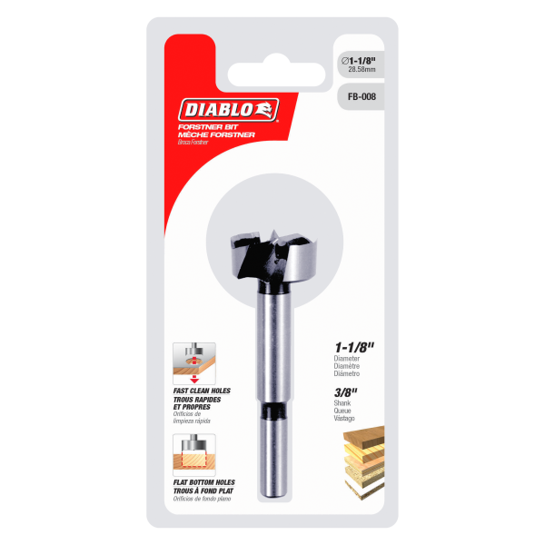 Diablo 1-1/8" Forstner Bit for Wood FB-008