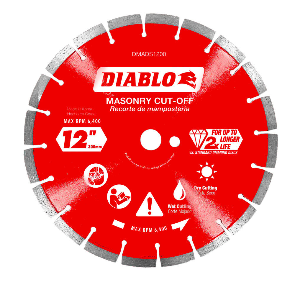 Diablo 12" Diamond Segmented Masonry Cut-Off Blade