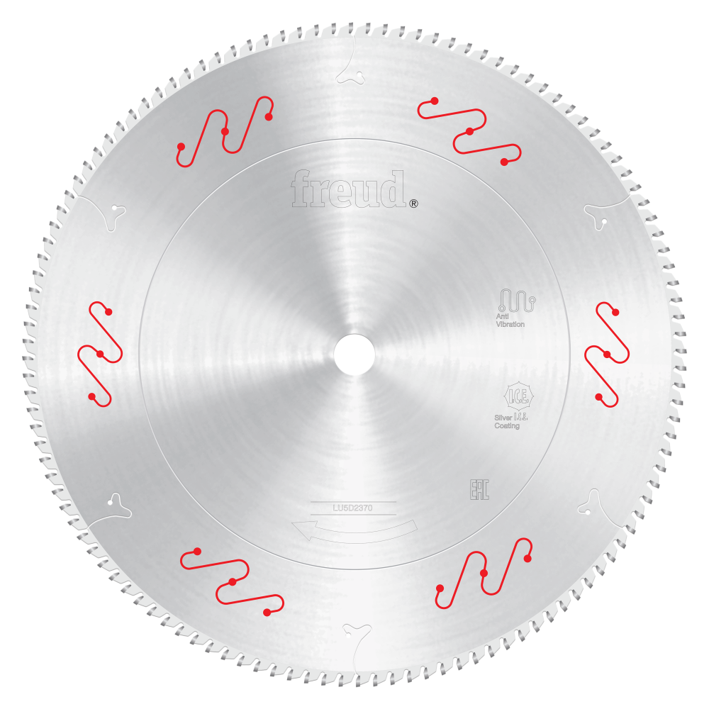 Freud 16' Medium Aluminum & Non-Ferrous Blades with or without Mechanical Clamping - Teeth: 120, Arbor: 1"