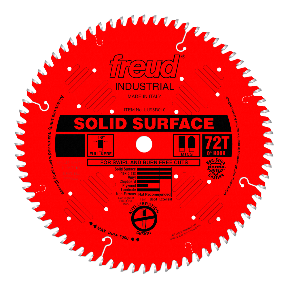 Freud 14" Solid Surface Blade - Teeth: 96, Arbor: 1"