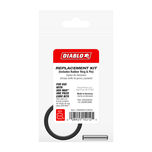 Diablo SDS-Max Core Cutter Rubber Ring and Pin