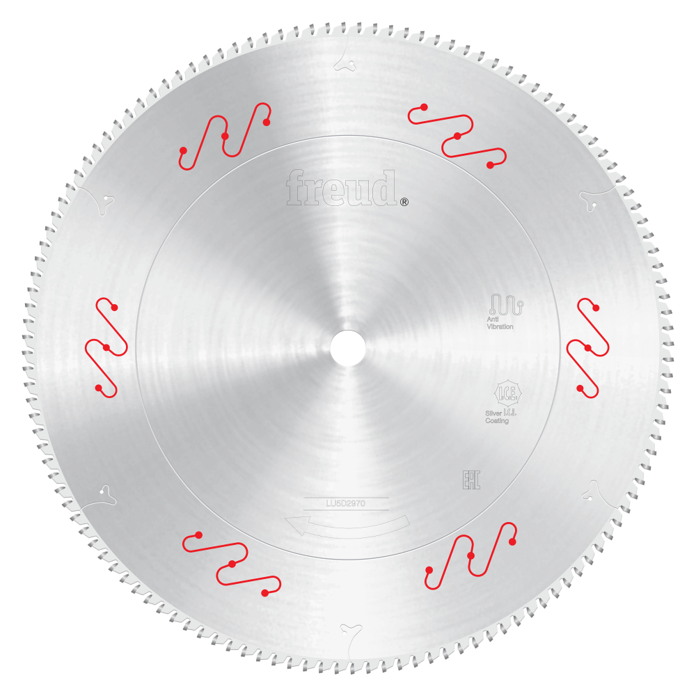 Freud 18" Medium Aluminum & Non-Ferrous Blades with or without Mechanical Clamping - Teeth: 128, Arbor: 1"