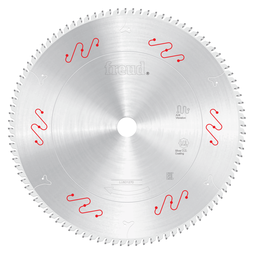 Freud 12" Carbide Tipped Saw Blade for Crosscutting - Teeth: 96, Arbor: 1"