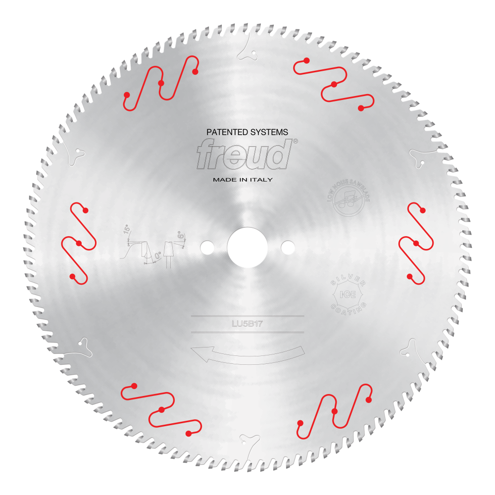 Freud 350mm Thin to Medium Aluminum & Non Ferrous Blades with Mechanical Clamping - Teeth: 108, Arbor: 32mm