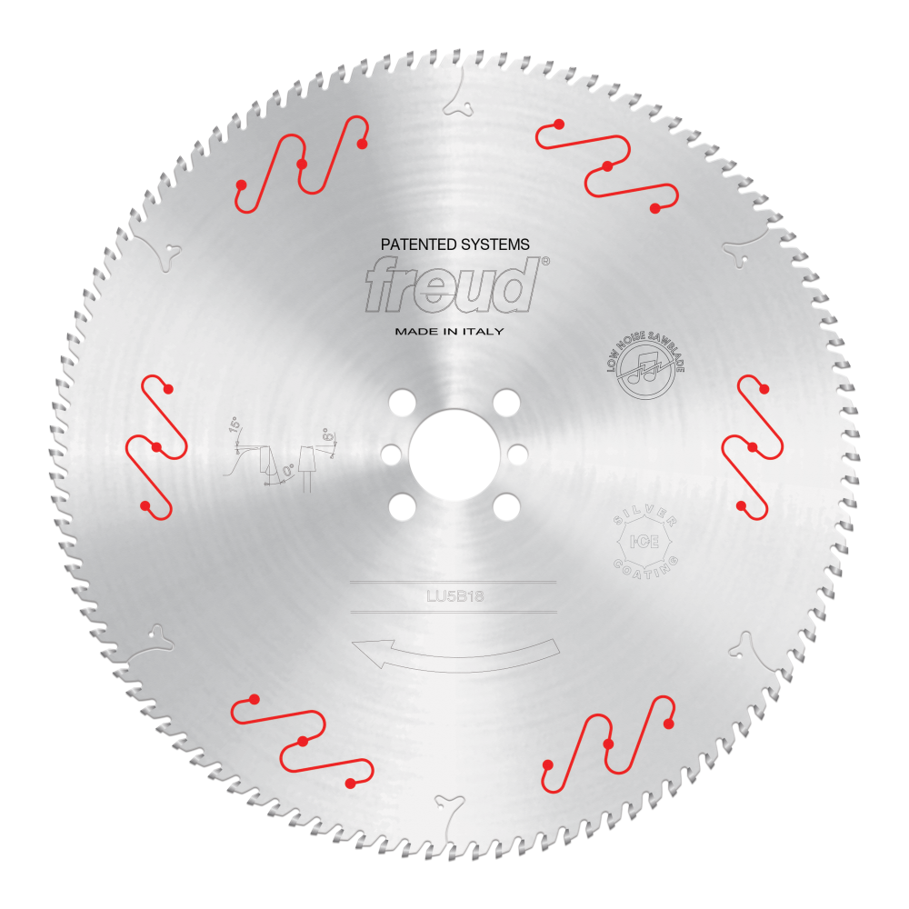 Freud 350mm Thin to Medium Aluminum & Non Ferrous Blades with Mechanical Clamping - Teeth: 108, Arbor: 40mm