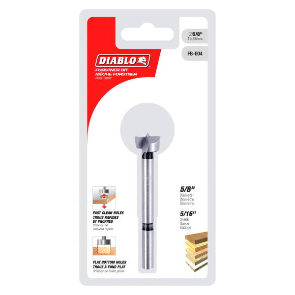 Diablo 5/8" Forstner Bit for Wood FB-004