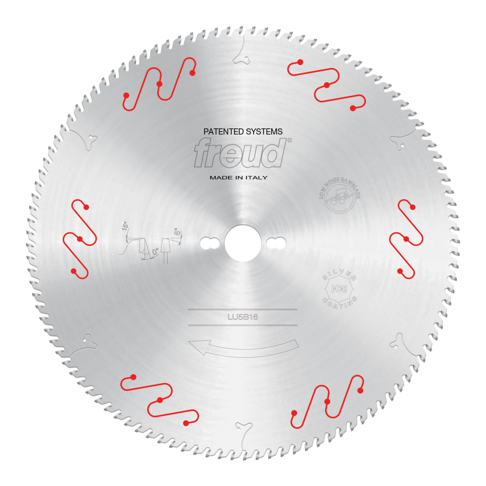 Freud 350mm Thin to Medium Aluminum & Non Ferrous Blades with Mechanical Clamping - Teeth: 108, Arbor: 30mm