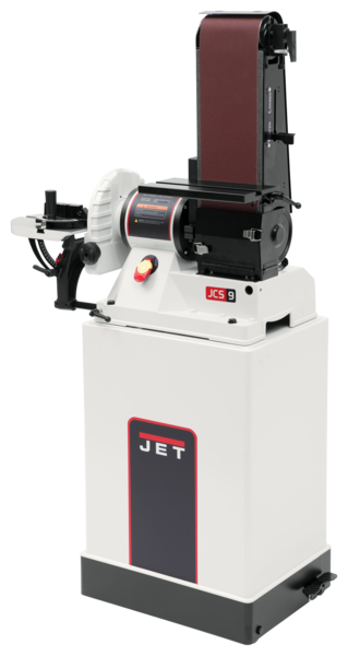 JET JSG-96CS, 6" x 48" Belt / 9" Disc Sander with Closed Stand, 3/4HP 1Ph, 115V