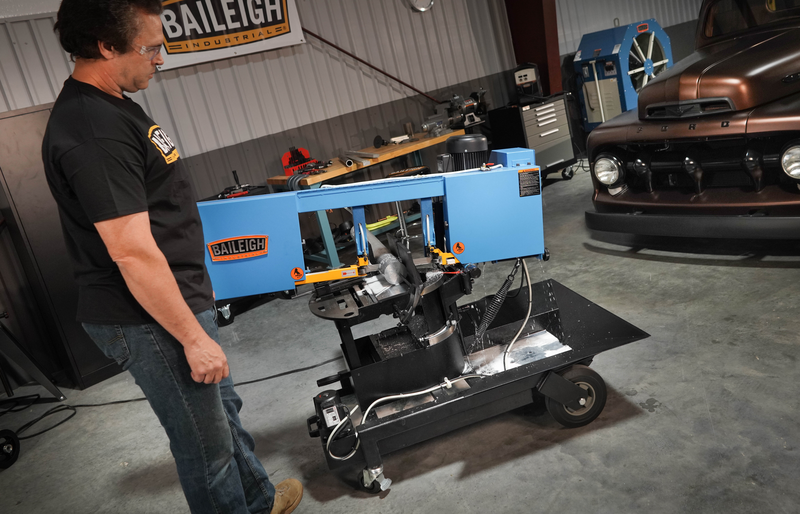 Baileigh Portable EVS Dual Mitering Bandsaw BS-10VS