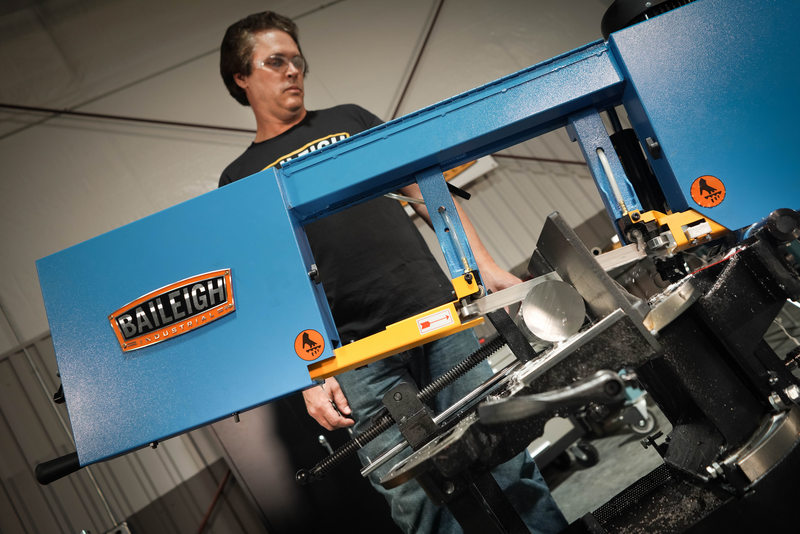 Baileigh Portable EVS Dual Mitering Bandsaw BS-10VS