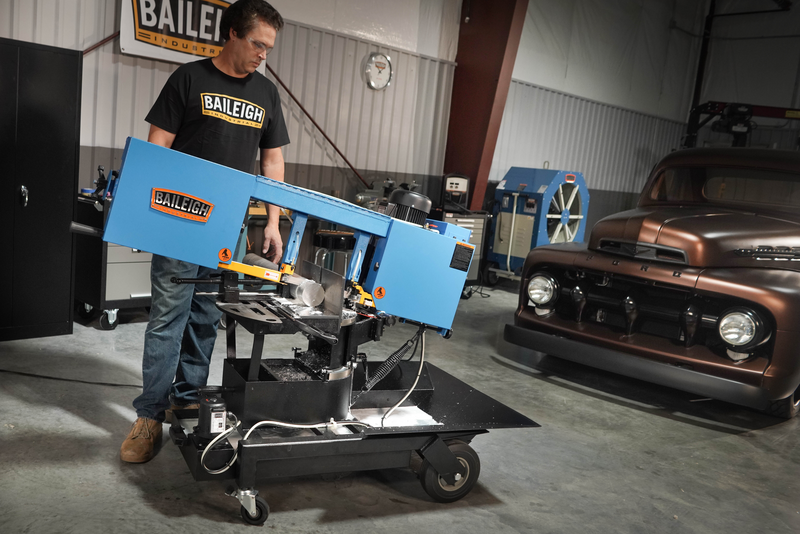 Baileigh Portable EVS Dual Mitering Bandsaw BS-10VS