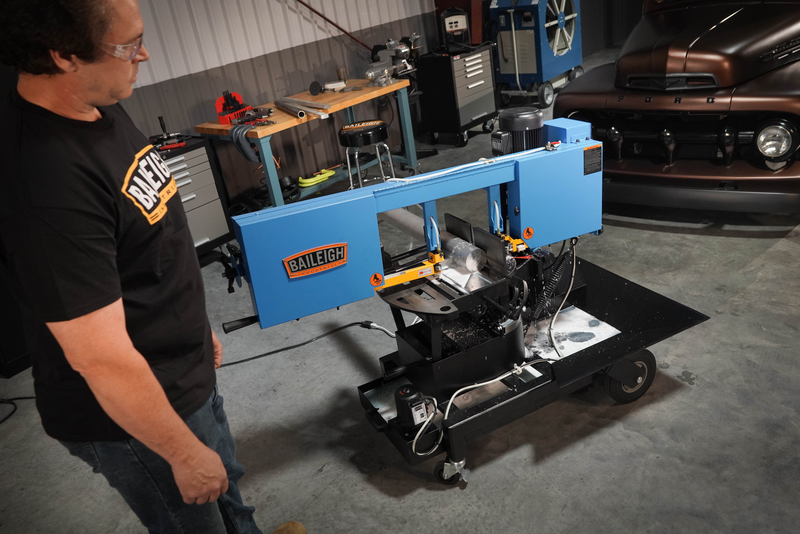 Baileigh Portable EVS Dual Mitering Bandsaw BS-10VS