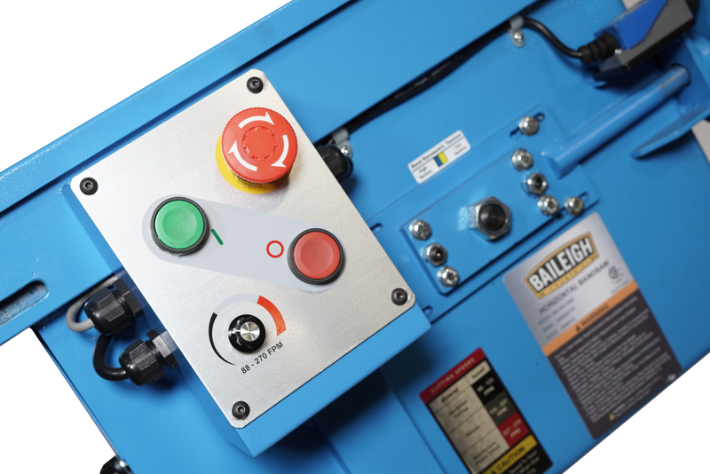 Baileigh Portable EVS Dual Mitering Bandsaw BS-10VS