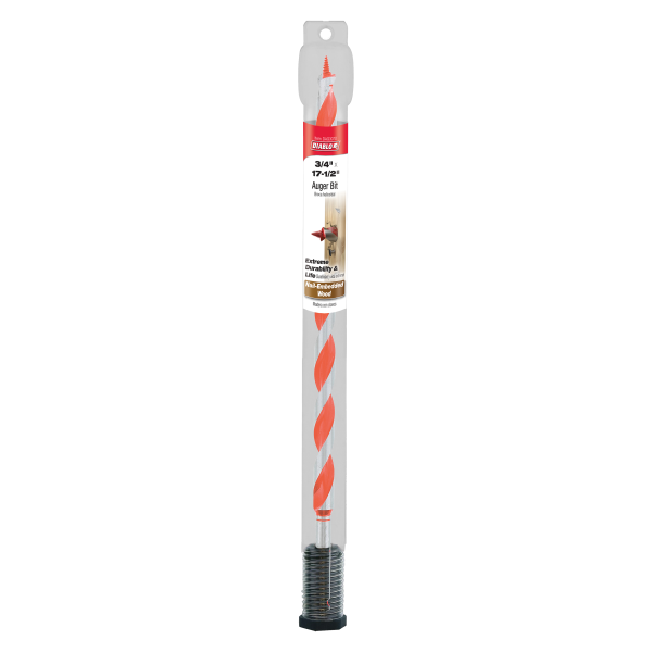 Diablo 3/4" x 17-1/2" Auger Bit for Wood & Nail-Embedded Wood DAG3070