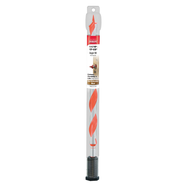 Diablo 1-1/16" x 17-1/2" Auger Bit for Wood & Nail-Embedded Wood DAG3120