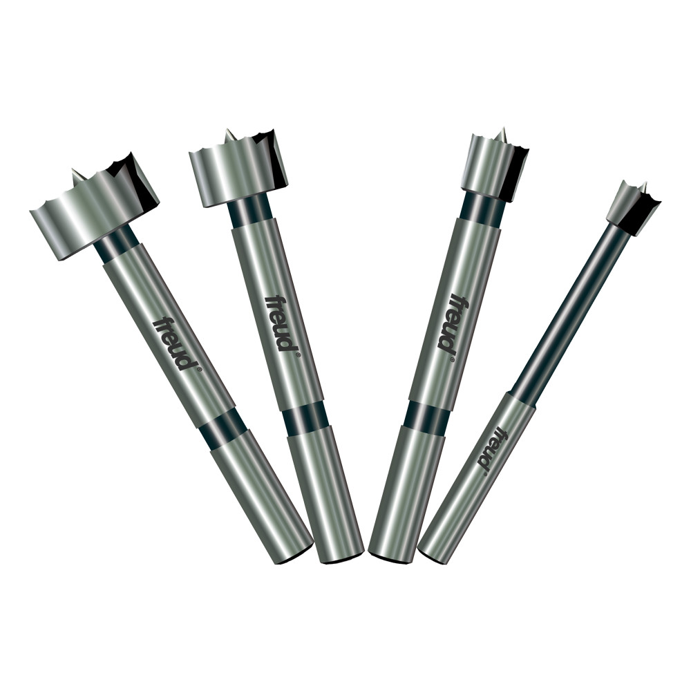 1/4" to 1" (Dia.) 4 Pcs. Forstner Bit Set