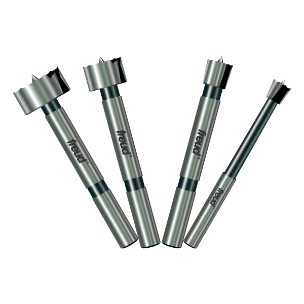 1/4" to 1" (Dia.) 4 Pcs. Forstner Bit Set