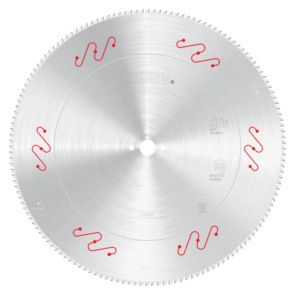 Freud 550mm Thin to Medium Aluminum & Non Ferrous Blades with Mechanical Clamping - Arbor: 32mm, Kerf: 4.2mm
