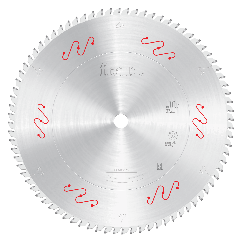 Freud 10" Carbide Tipped Saw Blade for Crosscutting - Teeth: 80, Kerf: 3.5