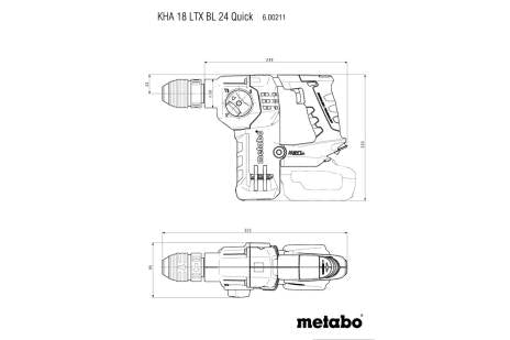 Metabo SDS-PLUS Rotary Hammer W/Hepa Vacuum Attachment (Bare Tool)