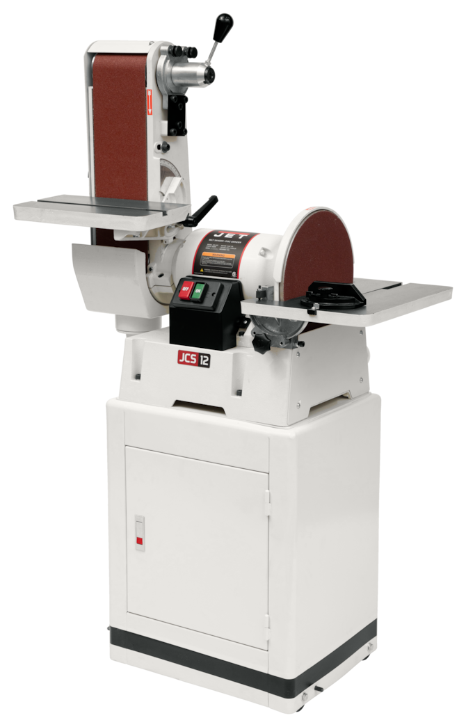 JET JSG-6CS, 6" x 48" Belt / 12" Disc Sander with Closed Stand