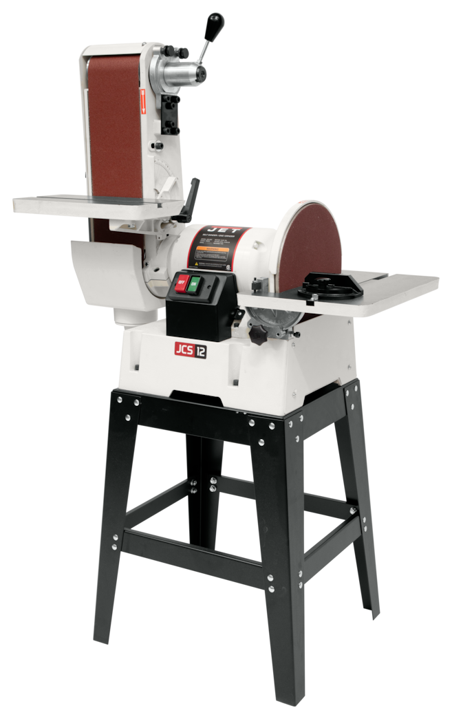 JET JSG-6DCK, 6" x 48" Belt / 12" Disc Sander with Open Stand