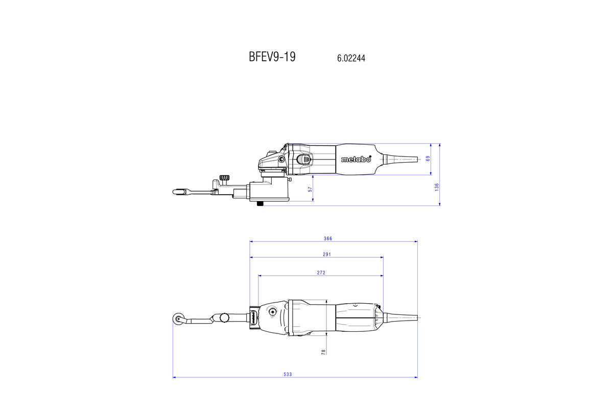 Metabo BFE 9-20 SET (602244620) Band File Kit 110-120 V / 50 - 60 HZ Inox - Stainless Steel Finishing