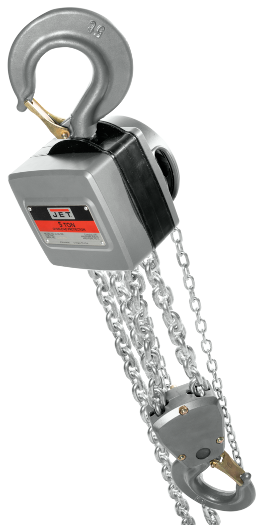 JET 5-Ton Aluminum Hand Chain Hoist with 30ft of Lift AL100-500-30