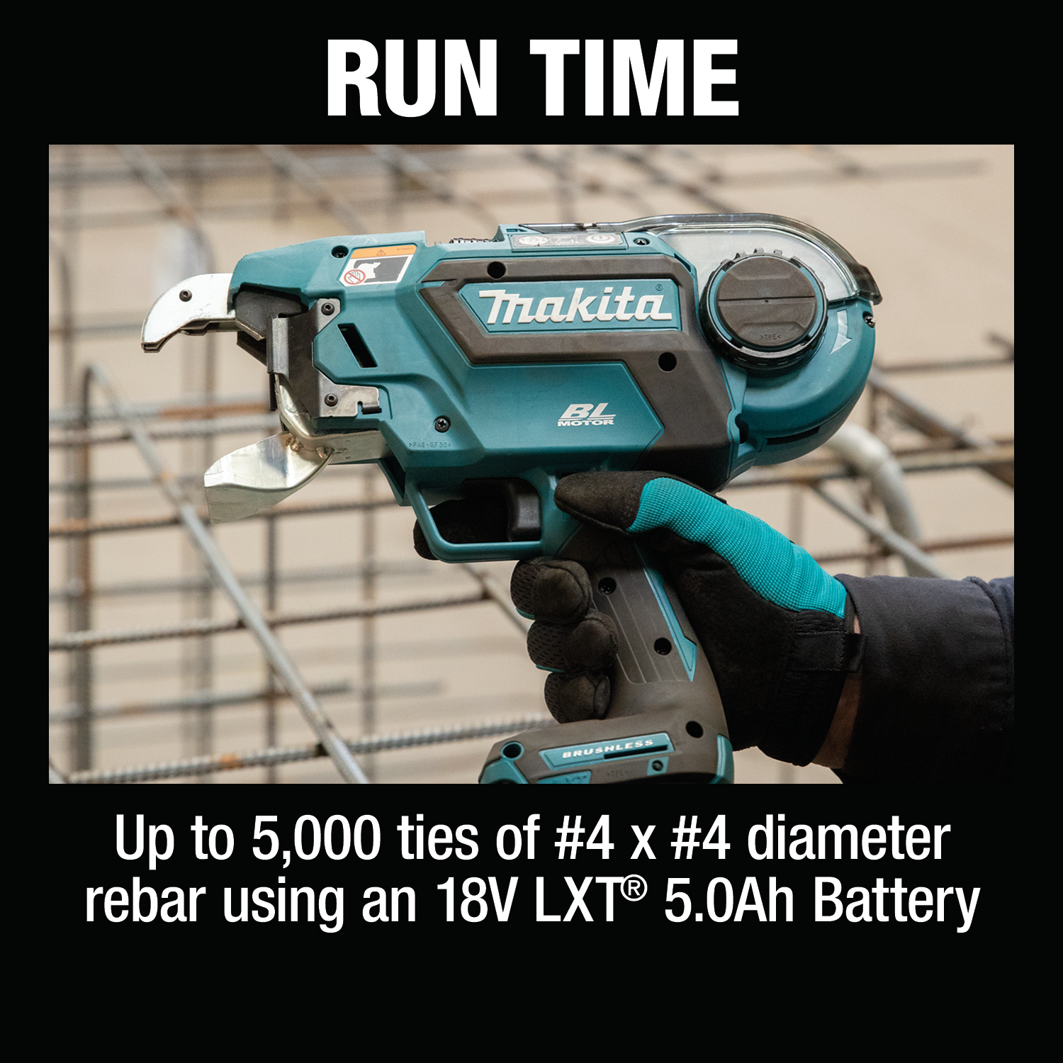Makita XRT02TK Cordless Rebar Tying Tool Kit 18V LXT Brushless Lithium-Ion Deep Capacity 
