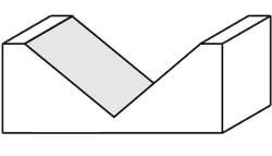 CMT 815.064.11 Solid Carbide V-Grooving Bit 1/4-Inch Diameter 1/4-Inch Shank