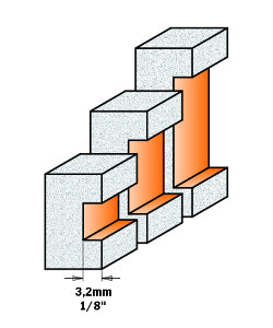 CMT 880.511.11 Solid Surface Inlay Bit W/Bearing 7/8-Inch Diameter 1/2-Inch Shank