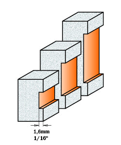 CMT 880.511.11 Solid Surface Inlay Bit W/Bearing 7/8-Inch Diameter 1/2-Inch Shank