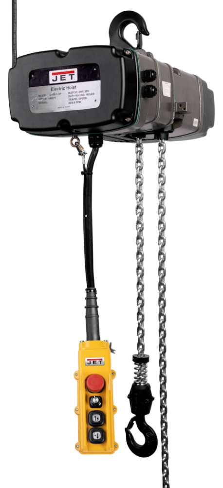 JET 2-Ton Two Speed Electric Chain Hoist 3-Phase 15' Lift TS200-230-015