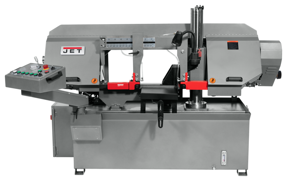 JET HBS1220DC, 12x20" Semi-Automatic Dual Column Bandsaw 3HP, 230/460V, 3Ph