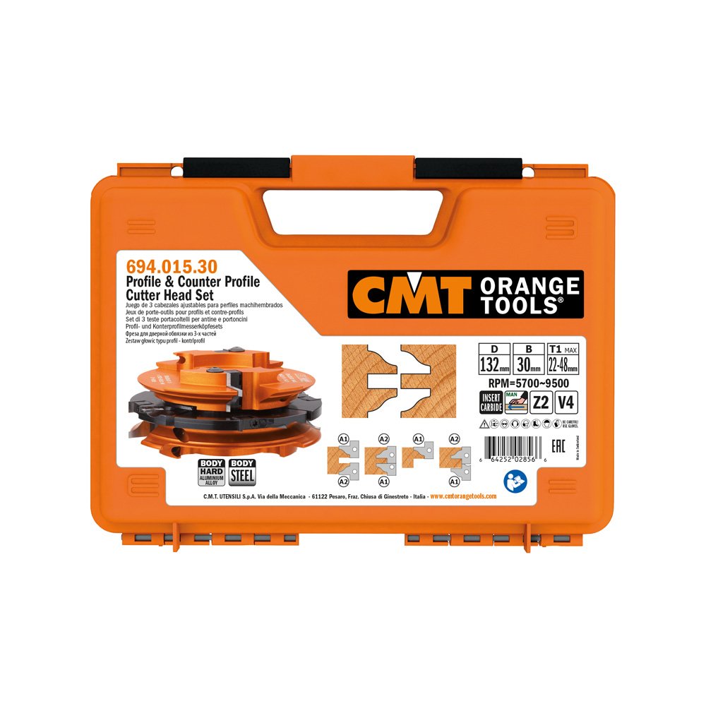 CMT 694.015.31 Profile and Counterprofile Set, 5-13/64-Inch Diameter, 1-1/4-Inch Bore