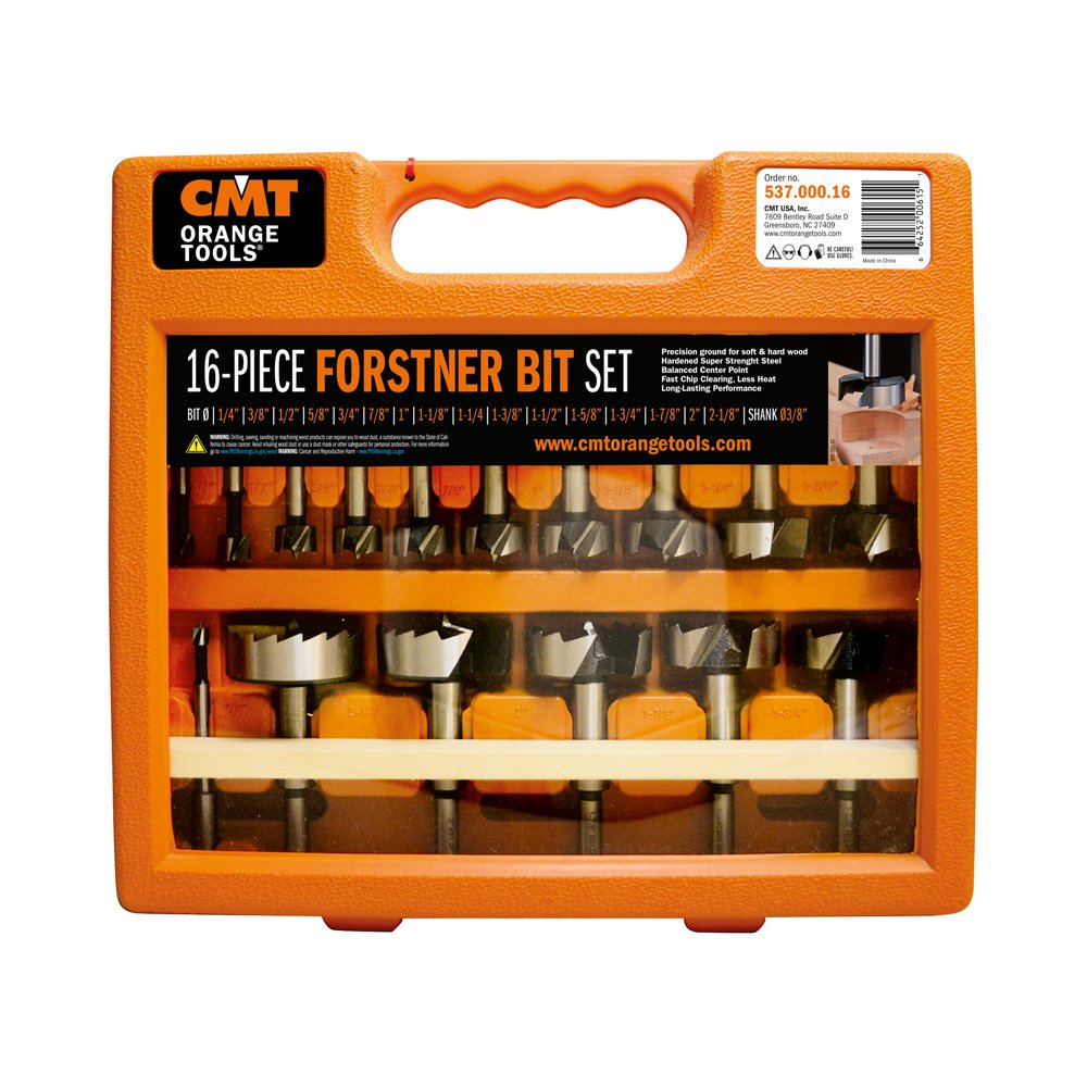 CMT 537.000.16 Forstner Bit Set S=3/8" 16-Pcs RH