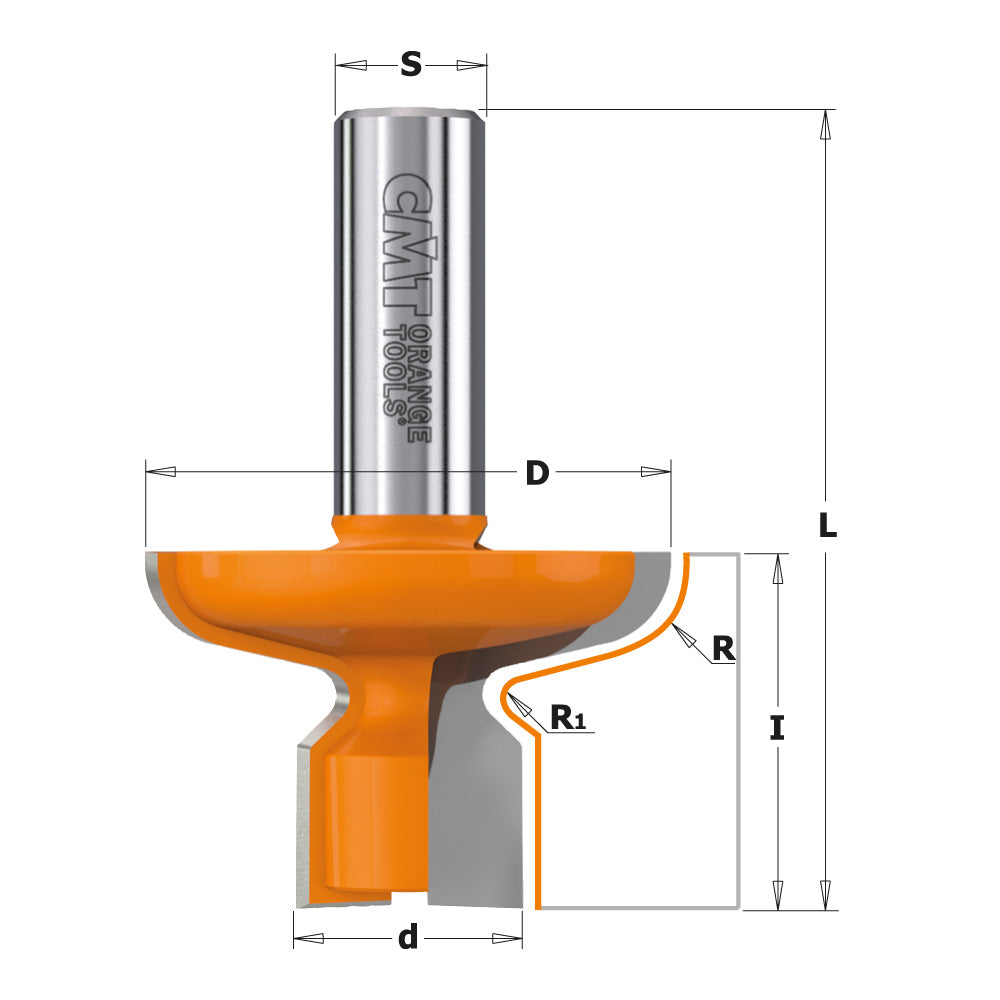CMT 855.604.11 Finger Pull Door Lip Bit