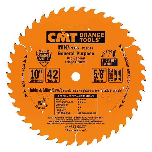 CMT P12042 ITK-Plus General Purpose Blade 12" x 1" T42 ATB+Shear